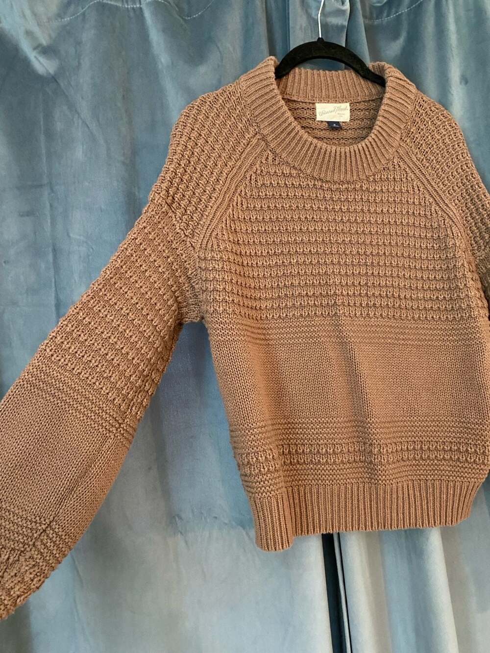 Universal Thread Brown Textured Knit Crewneck Sweater Size M - Picture 2 of 3